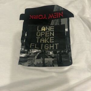 Jordan White Long Sleeve New York Take Fligjt Shirt Men’s Large